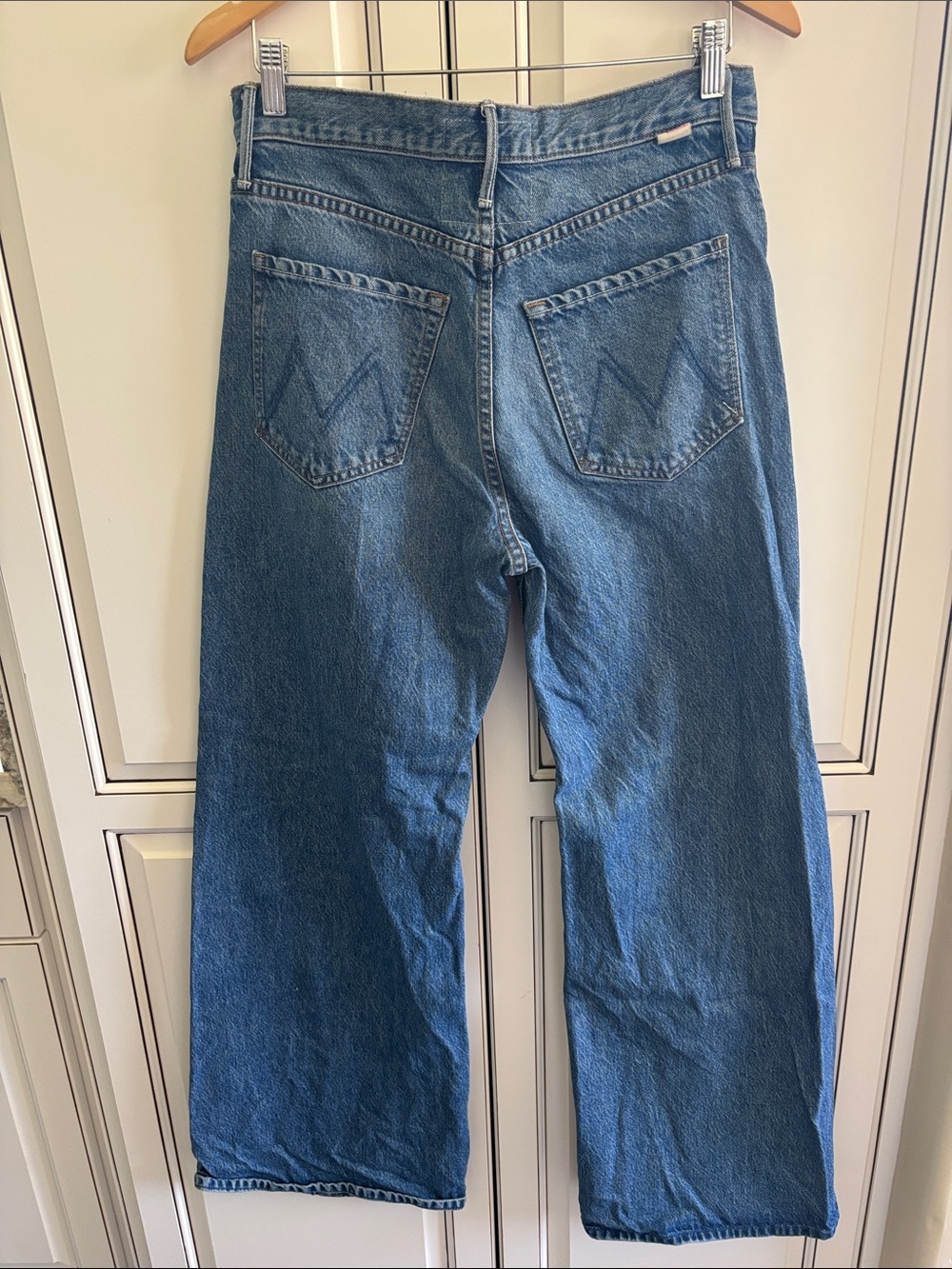 Mother Snacks Lemon Twist Sneak Jeans Blue Rolling In The Dough Women’s Size 27 - Picture 16 of 16